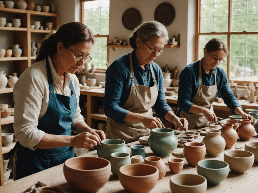 participez à nos ateliers créatifs de céramique et découvrez l'art de modeler, décorer et créer vos propres objets uniques. accessible à tous, débutants ou passionnés.
