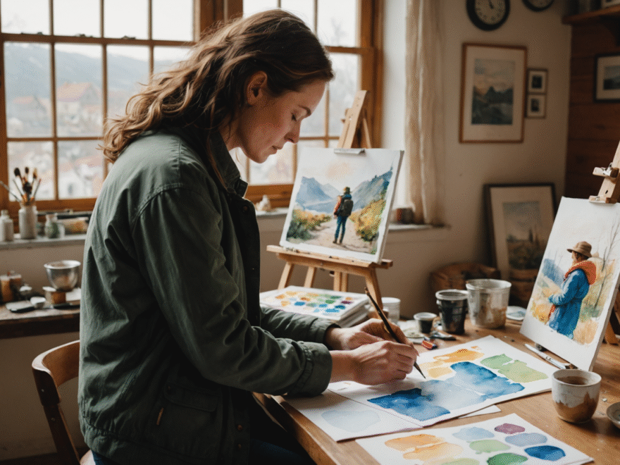 commandez des œuvres d’art personnalisées : portraits uniques et aquarelles de voyage capturant vos souvenirs. offrez ou collectionnez des créations originales réalisées sur mesure par un artiste professionnel.