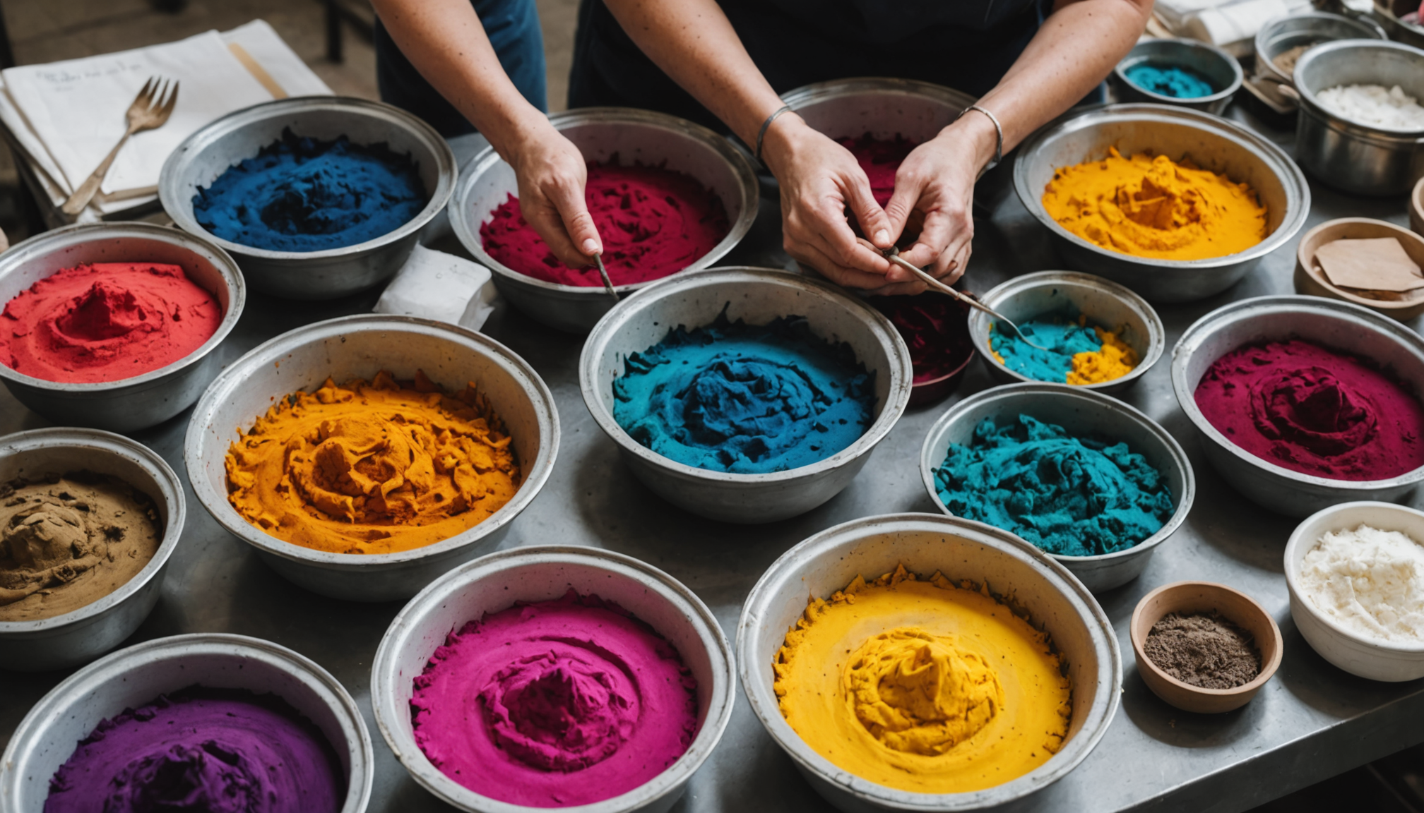 participez à nos ateliers créatifs alliant teinture, papier d'or et fabrication de marionnettes pour laisser libre cours à votre imagination et développer vos talents artistiques.