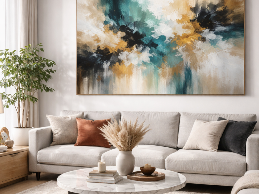 Pourquoi la peinture abstraite est idéale pour une déco moderne