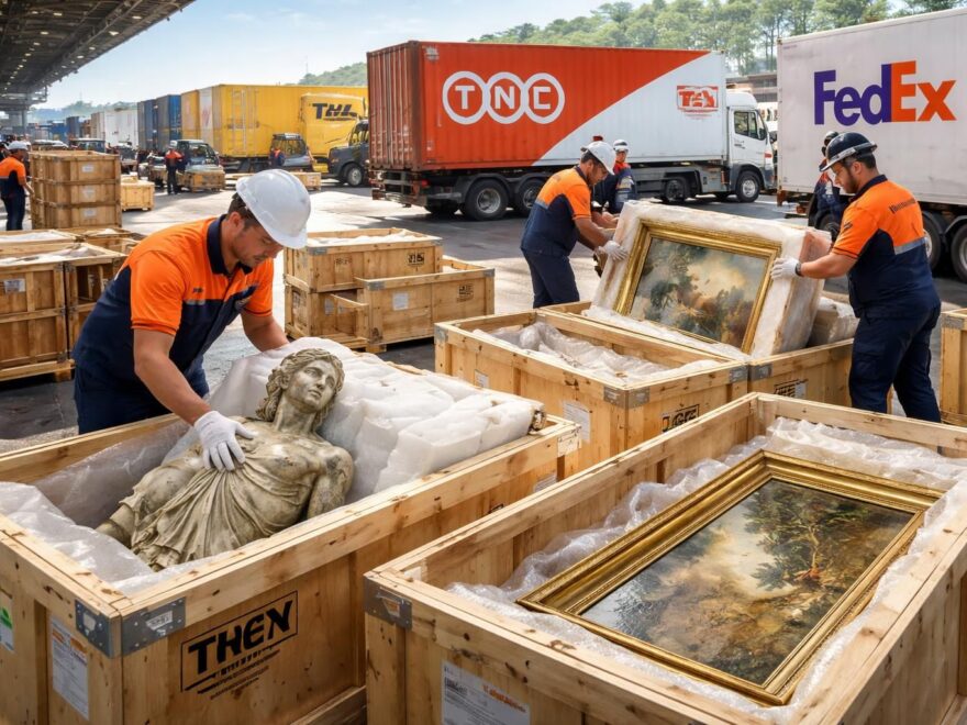 découvrez nos solutions d'expédition internationale avec tnt et les transitaires, spécialement conçues pour transporter vos créations artistiques en toute sécurité et efficacement.