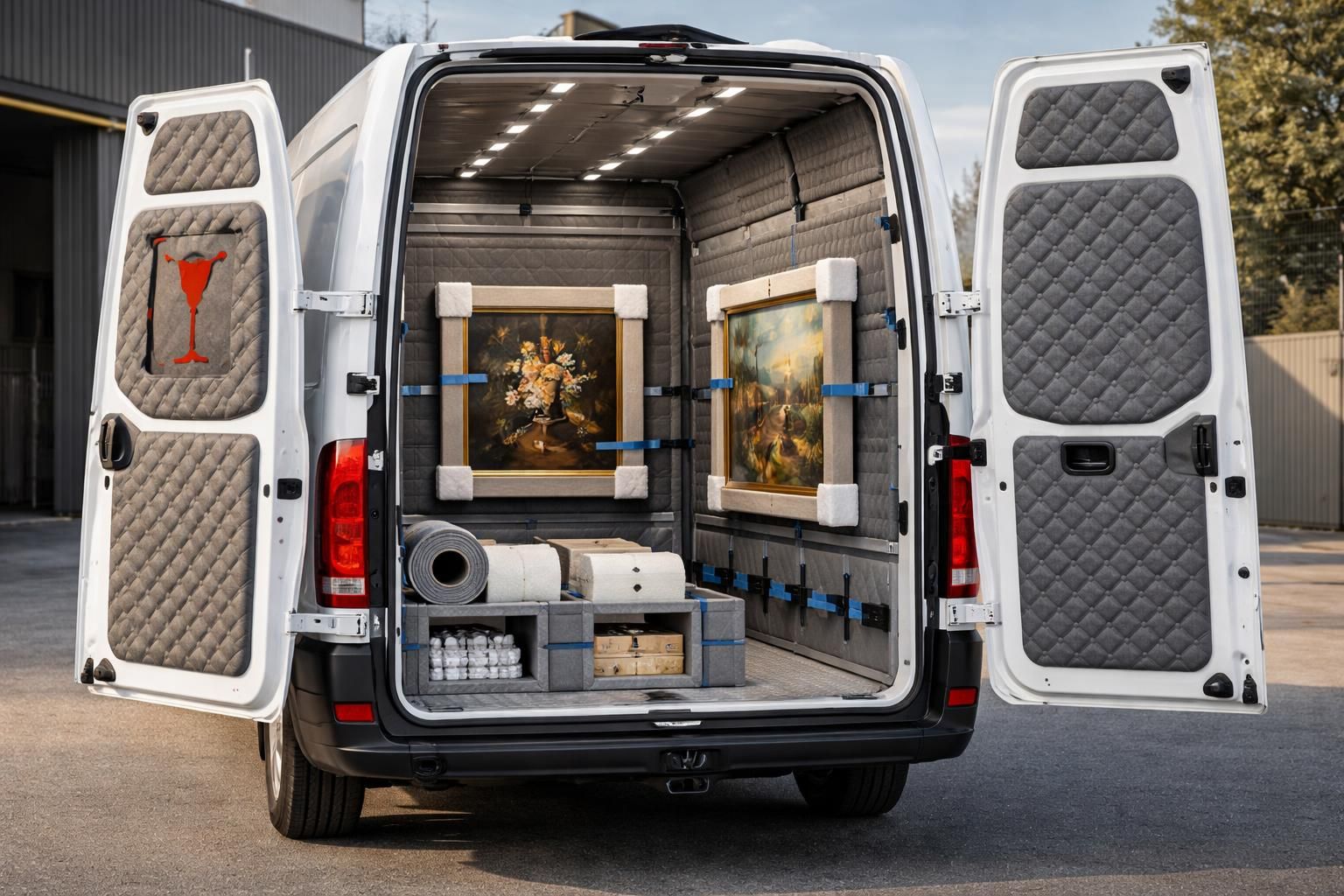 assurez le transport sécurisé de vos œuvres d'art grâce aux fourgons aménagés volkswagen crafter et citroën jumper, alliant protection optimale et fiabilité.